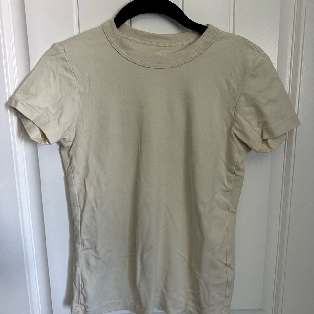 Uniqlo U Cream Short Sleeve T-Shirt